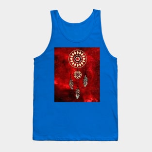 Spiritual Colorful Dream Catcher Feather Tank Top